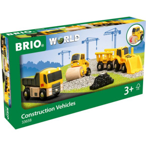 Vláčkodráha auta - Stavební vozidla (Brio)