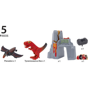 Vláčkodráha tunel - Dinosauří soptící vulkán (Brio)