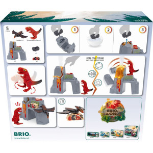 Vláčkodráha tunel - Dinosauří soptící vulkán (Brio)