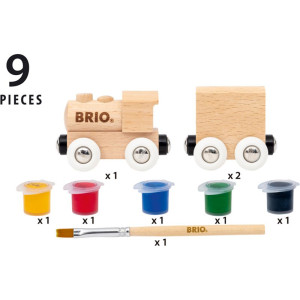 Vláčkodráha vláček - Kreativní sada s barvami (Brio)