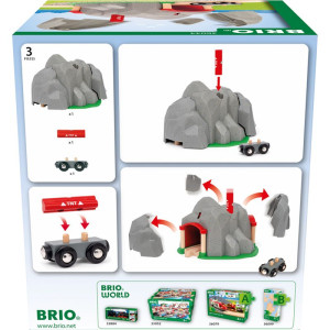 Vláčkodráha tunel - Vybuchující (Brio)