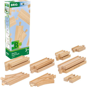 Vláčkodráha set kolejí - Startovací sada, 12ks (Brio)