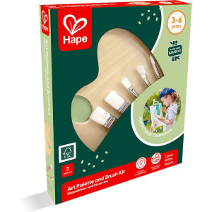Malování - Výtvarná paleta a sada štětců (Hape)