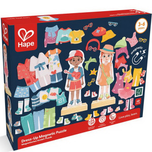 Puzzle oblékání magnetické - Oblékni mě, 68ks (Hape)