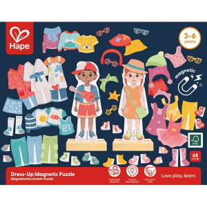Puzzle oblékání magnetické - Oblékni mě, 68ks (Hape)