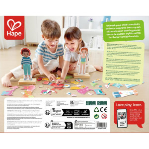 Puzzle oblékání magnetické - Oblékni mě, 68ks (Hape)