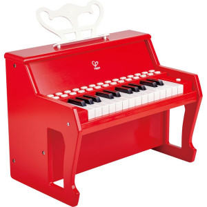 Klavír dětský - Piano červené, Uč se světly (Hape)