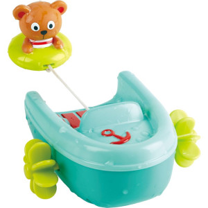 Hračka do vody - Natahovací lodička s medvídkem (Hape)