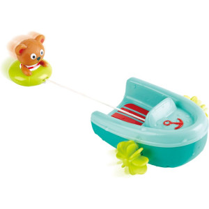 Hračka do vody - Natahovací lodička s medvídkem (Hape)