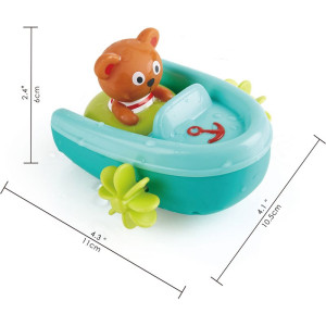 Hračka do vody - Natahovací lodička s medvídkem (Hape)