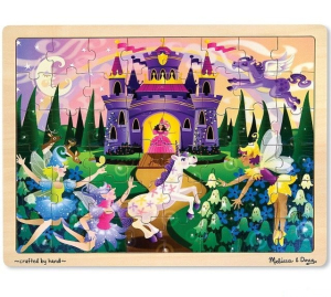 Puzzle na desce - Velké A3, Pohádkový sen, 48ks (M&D)