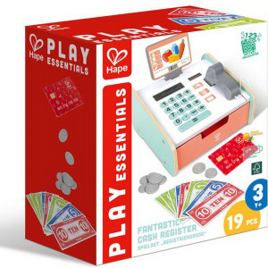 Prodejna - Dětská pokladna dřevěná s kalkulačkou (Hape)