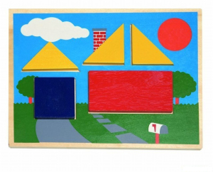 Vkládačka - Didaktická vkládačka, 10 obrázků (Woody)
