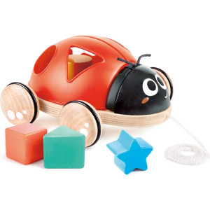 Tahací hračka - Beruška s vhazovačkou (Hape)