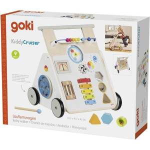 Chodítko dřevěné - Motorický set, KiddyCruiser (Goki)