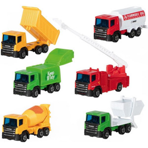 Kovový model - Set nákladních aut, 1:102, 6ks