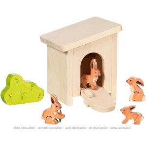 Holztiger - Set, Králikárna se zvířátky