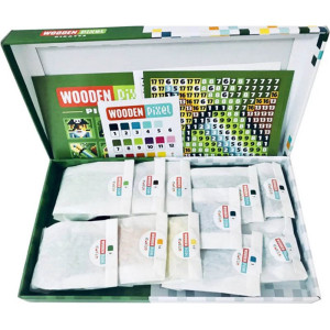 Mozaika - Pixely dřevěné, Piráti 400 kostek (Cubika)