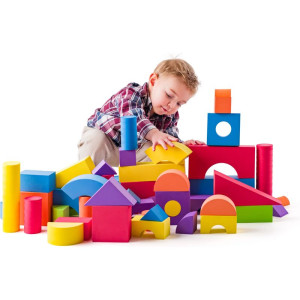 Kostky pěnové - Velké v PVC tašce, 52ks (Plastica)