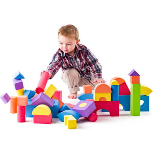 Kostky pěnové - Velké v PVC tašce, 52ks (Plastica)