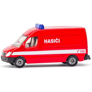 SIKU kovový model - Hasiči dodávka česká verze