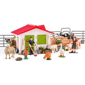 Faunica - Farma, Set budova se zvířátky