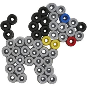 Hama zažehlovací korálky - MAXI Kyblík, 3000ks + 4 podložky
