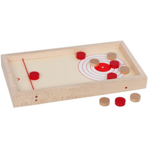 Stolní hra - Super Puck dřevěná 2 v 1 (Goki) - BAZAR