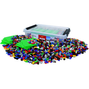 Plus-Plus stavebnice - 4000ks Box Basic Mix + 12 podložek