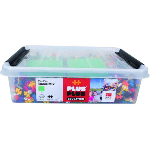 Plus-Plus stavebnice - 4000ks Box Basic Mix + 12 podložek