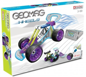 Geomag - Wheels Race 2, dvě auta, 29 dílků
