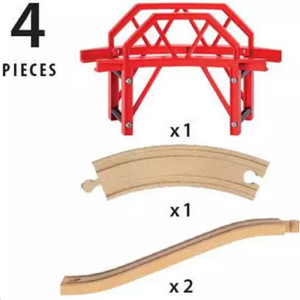 Vláčkodráha most - Zatáčkový s nadjezdy (Brio)