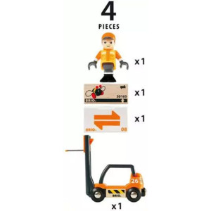 Vláčkodráha auto - Vysokozdvižný vozík pro přepravu palet (Brio)