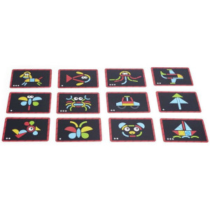 Puzzle magnetické - Kufřík dřevěný s tvary (Hape)