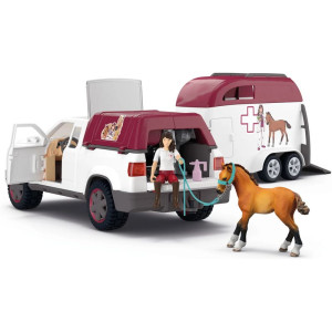 Schleich - Jezdecký klub, Mobilní veterinář s přívěsem