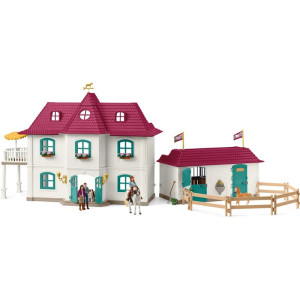 Schleich - Jezdecký klub, Venkovský dům a stáj u jezera