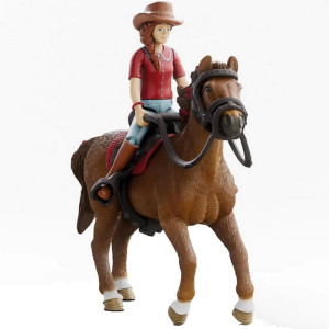 Schleich - Kůň s jezdcem, Hannah a Cayenne