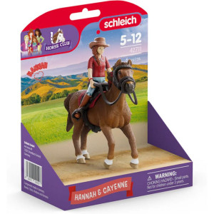 Schleich - Kůň s jezdcem, Hannah a Cayenne