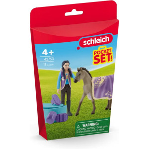 Schleich - Jezdecký klub, Hrací sada Zkrášlovací pro koně Criollo Definitivo s Kim
