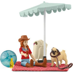 Schleich - Jezdecký klub, Hrací sada Celodenní výlet k jezeru