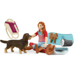 Schleich - Jezdecký klub, Hrací sada Přenocování s Hannah