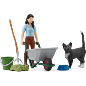 Schleich - Jezdecký klub, Hrací sada Kydání a ošetřování