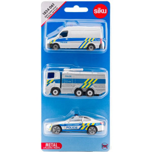 SIKU kovový model - Set 3ks, Policejní auta česká verze
