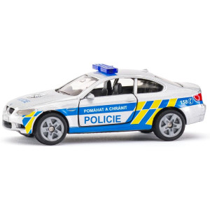 SIKU kovový model - Policie auto BMW M3 Coupé česká verze