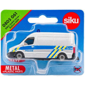SIKU kovový model - Policie dodávka česká verze