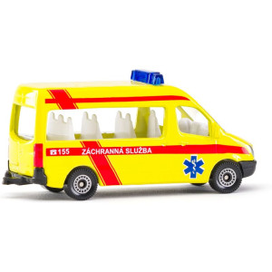 SIKU kovový model - Ambulance minibus česká verze