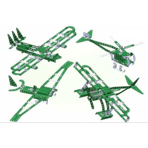Merkur - Armádní helikoptéry - 40 modelů, 516 dílků