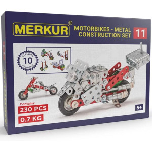 Merkur - Stavebnice M11 Motocykly - 10 modelů, 230 dílků