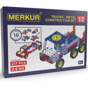 Merkur - Stavebnice M12 Odtahová vozidla - 10 modelů, 217 dílků