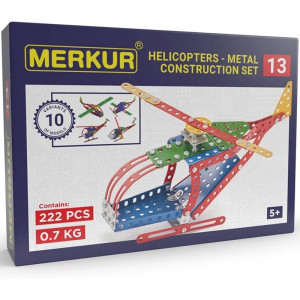 Merkur - Stavebnice M13 Vrtulníky - 10 modelů, 222 dílků